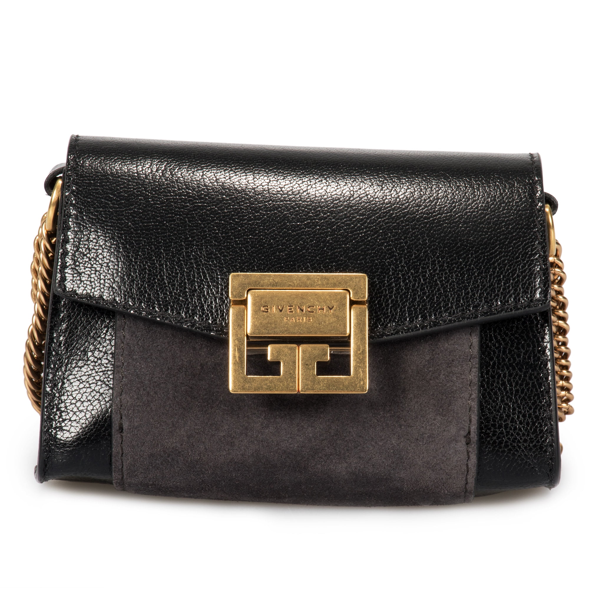 Givenchy GV3 Nano Bag in Black Leather & Suede