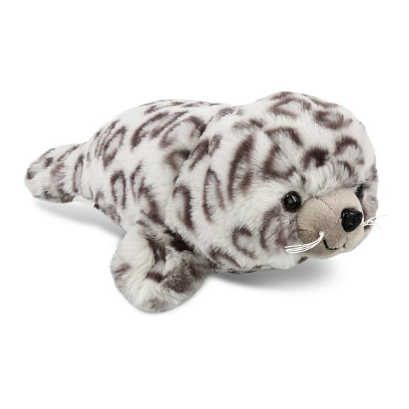 DolliBu Plush Seal Stuffed Animal - Soft Huggable Spotted Seal, Adorable Playtime Seal Plush Toy, Cute Ocean Life Cuddle Gifts, Super Soft Plush Doll Animal Toy for Kids and Adults - 10 Inches