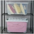 thumbnail image 6 of Saedy 85 Quart Plastic Storage Bins with Lids and Wheels, Large Plastic Box, Set of 2, 6 of 7
