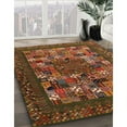 thumbnail image 3 of Ahgly Company Machine Washable Indoor Rectangle Contemporary Saffron Red Area Rugs, 5' x 7', 3 of 7