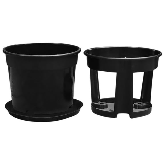 Hemoton Planter Containers Planting Pot 30.00X30.00X26.00CM Black