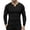 Black, variant on Men's Slim Fit Muscular V-Neck Casual T-Shirt, Long Sleeve, Stylish Business Top Basic T-Shirt Black/2XL