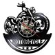 thumbnail image 1 of Vinyl Record Wall Clock Motorcycle Shape Creative Retro Nostalgic Wall Clock, 1 of 5