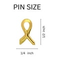 thumbnail image 2 of Small Gold Ribbon Childhood Cancer Tac Pins, 2 of 4