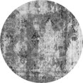 thumbnail image 1 of Ahgly Company Indoor Round Abstract Gray Modern Area Rugs, 6' Round, 1 of 4