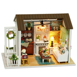 GuDoQi DIY Miniature Dollhouse Kit, Tiny House kit with Music, Miniature  House Kit 1:24 Scale Monet Garden, Great Handmade Crafts Gift for Birthday