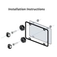 thumbnail image 4 of JWQI 4PCS Universal DIY License Plate Bolts, License Plate Bolts Decorative Kit with 3 Size of Screws, Car Truck Motorcycle License Plate Frames Bolts Fasteners,  For White Dog Paw Shape, Black, 4 of 7