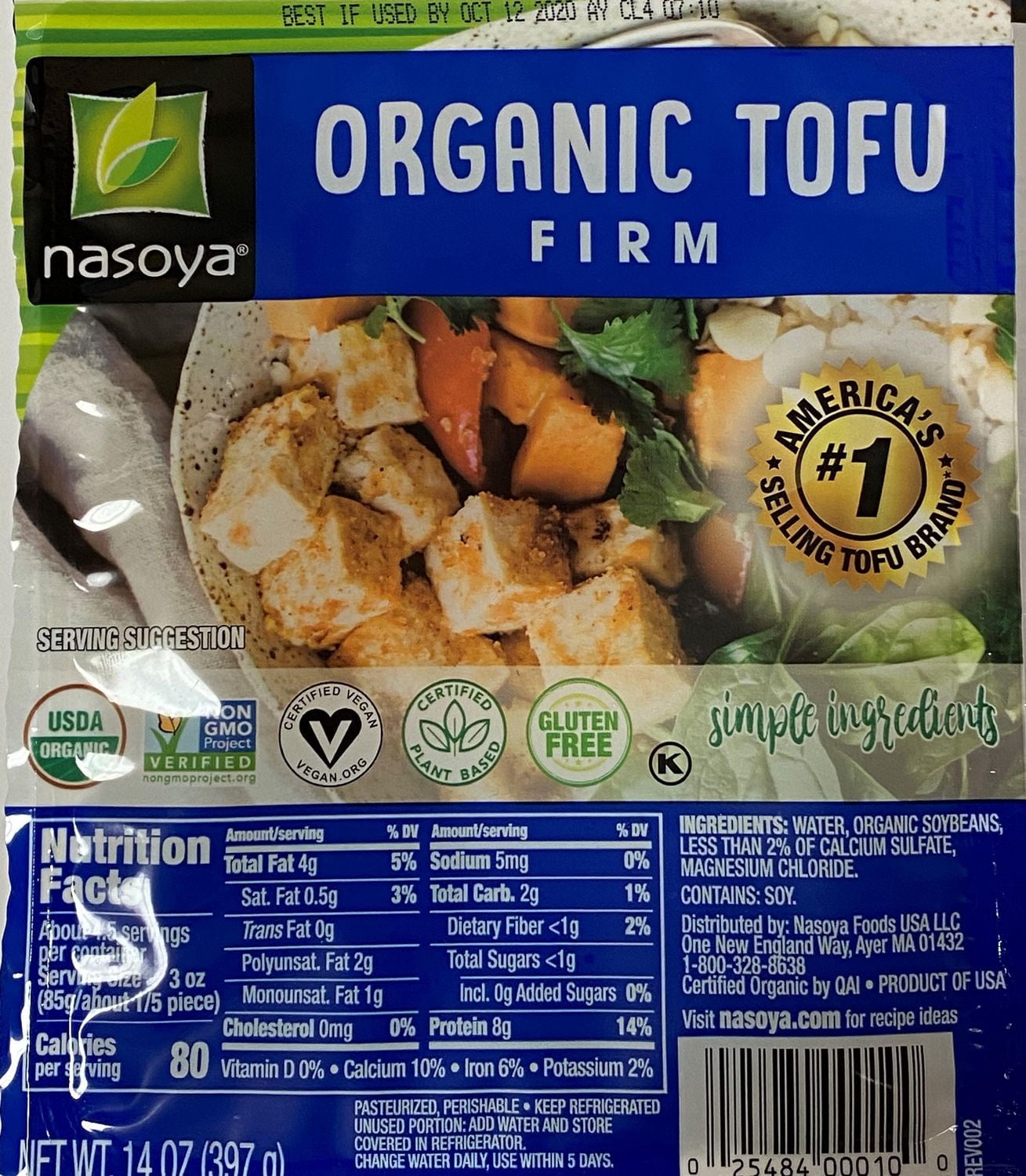 Nasoya Organic Tofu Firm
