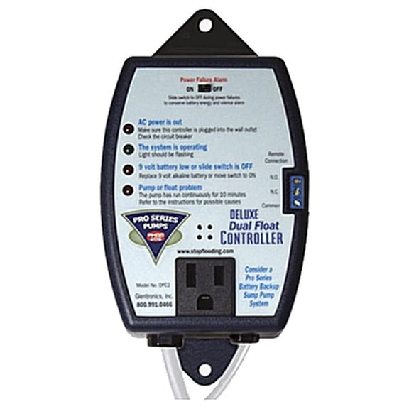 Glentronics, Inc. DFC2 Dual Float Controller, White