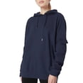 thumbnail image 2 of Karight Women's Ribbed Cargo Hoodie Pullover Sweatshirt, 2 of 4