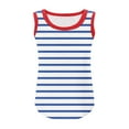 thumbnail image 3 of Lmnyox Girls Striped Tank Tops Casual Cute Sleeveless Square Neck Summer Tops 5-14 Years Girls Basic Shirt, 3 of 6