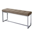 thumbnail image 1 of CorLiving Huntington Chrome Base Rectangular Fabric Bench, 1 of 5