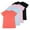 Set 4, variant on Real Essentials 4 Pack: Girls Short Sleeve Dry-Fit Crew Neck Active Athletic Performance T-Shirt