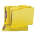 thumbnail image 3 of Smead 14939 Colored Pressboard Fastener Folders, Letter, 1/3 Cut, Yellow, 25/Box, 3 of 6