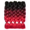 thumbnail image 1 of Rn Beauty Ombre Trenzado Cabello Sintético Jumbo Trenzas Extensiones De Cabello Buena Barato Fibra De Alta Temperatura Afro Crochet Twist Weave Hair 24 Pulgadas 500 Gramos 5 Paquetes Tejido 3 Tonos Co, 1 of 1