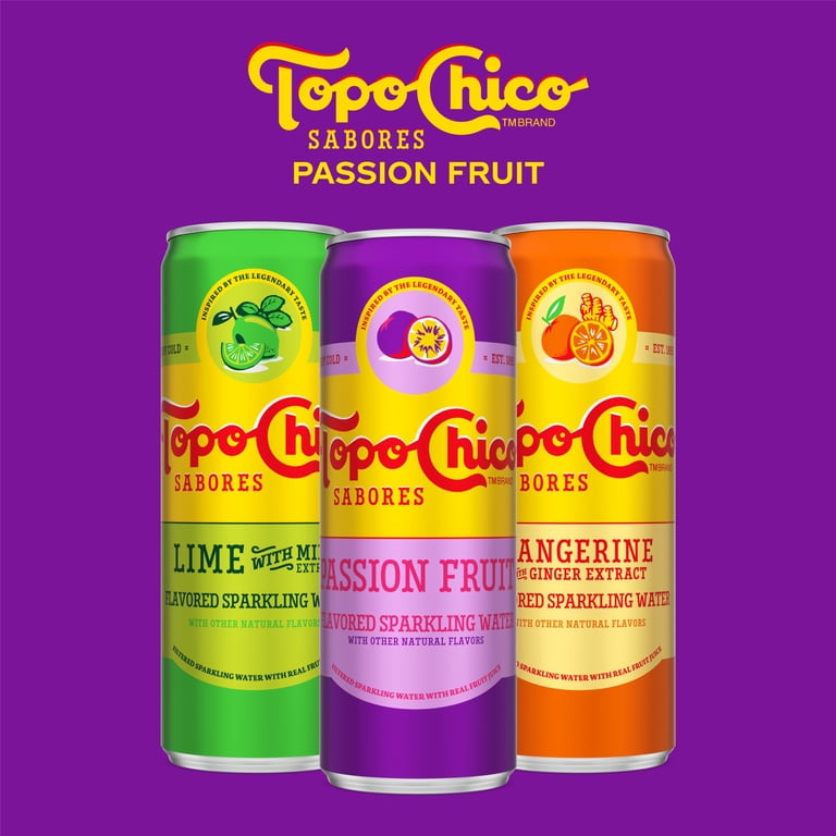 Topo Chico Sabores Passionfruit Flavored Sparkling Water, 12 fl oz, 8 Pack photo 7