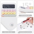 thumbnail image 4 of Mechanical Pushbutton Calculator, 12 Digit Lcd Display, Big Buttons Easy To Press, Colorful Candy C, 4 of 5
