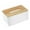 White, variant on Wood Tissue Box Cover,Rectangular Tissue Box Cover,Wood Tissue Box Holder,Restaurant Paper Box,Wooden Rectangular Tissue Box Holder For Storage On Bathroom Vanity,Countertop,6.29x4.72x3.54 in