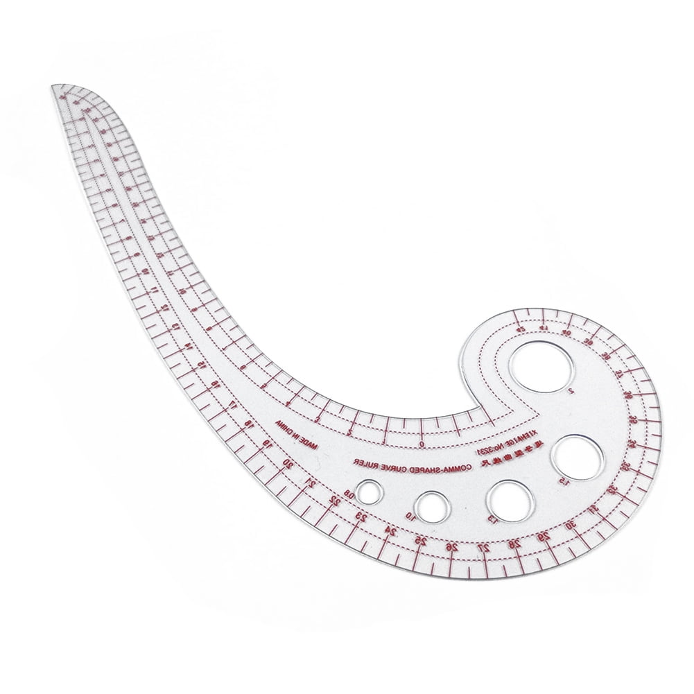Plastic Transparent Tailor French Curve Sewing Ruler Comma Shaped Rulers