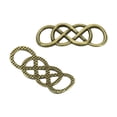 thumbnail image 4 of Unique Bargains Double Symbol Charm Connectors Alloy Double 8 Linker Pendant, Bronze, 30Pack, 4 of 5