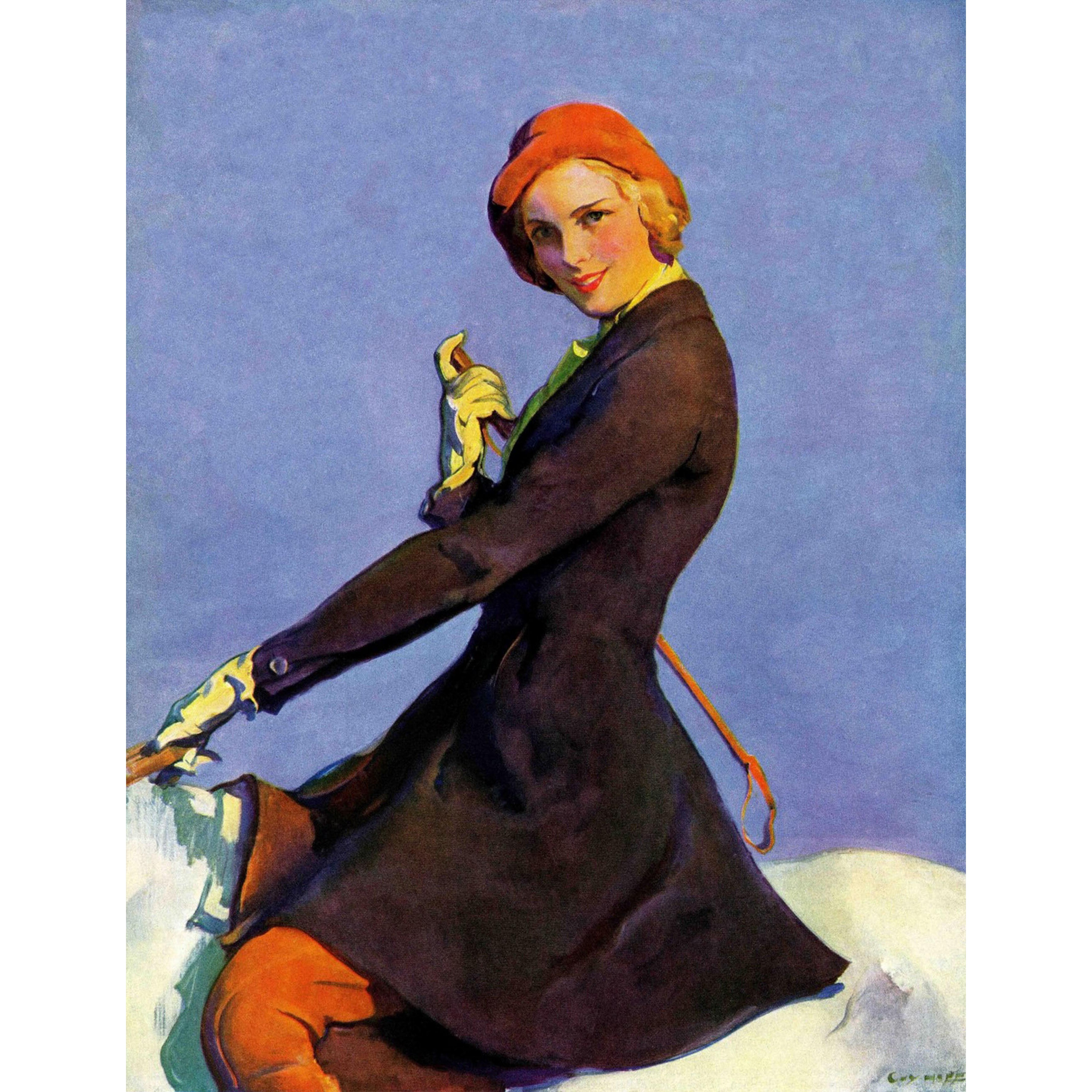 Marmont Hill "Woman on Horseback" by Guy Hoff Painting Print on Canvas