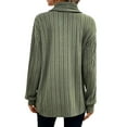 thumbnail image 4 of LilyLLL Womens Long Sleeve Open Front Draped Cardigan Jacket Spring Fall Coat Tops, 4 of 4