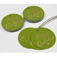 thumbnail image 4 of Inkdotpot 50 Pack Real Rose Gold Foil Paper Tags Happy Birthday Favor Hang Tags, 4 of 6