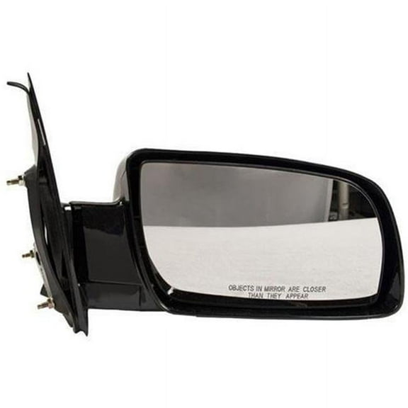 Right Hand Manual Non-Heated Non-Folding Door Mirror for 1985-2005 Astro & Safari, Gloss Black