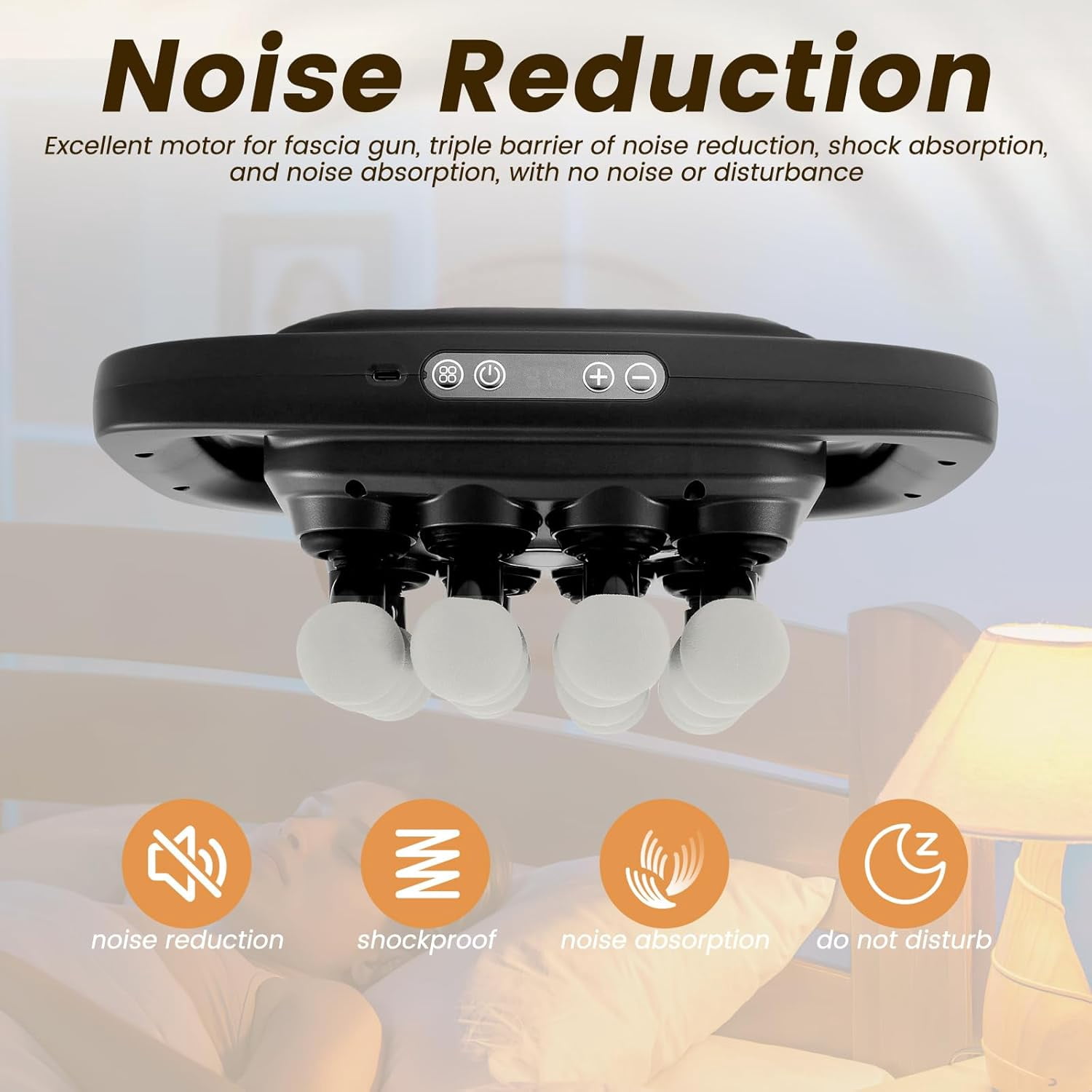 16 Heads Electric Muscle Massage Gun with 3 Modes 30 Intensities for Deep Tissue Pain Relief
