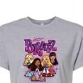 thumbnail image 3 of Bratz - Classic Cartoon Dolls - Juniors Cropped Cotton Blend T-Shirt, 3 of 5