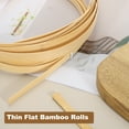thumbnail image 7 of 3 Rolls Bamboo Strips for Weaving, 0.16" x 10ft Basket Weaving Supplies, 0.5mm Thick, 7 of 7