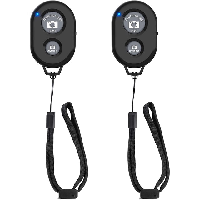 Obturador remoto de cámara inalámbrica para teléfonos inteligentes (paquete de 2), control remoto de cámara de teléfono inalámbrico zttopo compatible con teléfono celular iPhone/Android - Cree fotos y