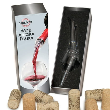 Sippin’It Wine Aerator Pourer ✮ Best Gift for Wine Lovers ✮ Improves the taste of any