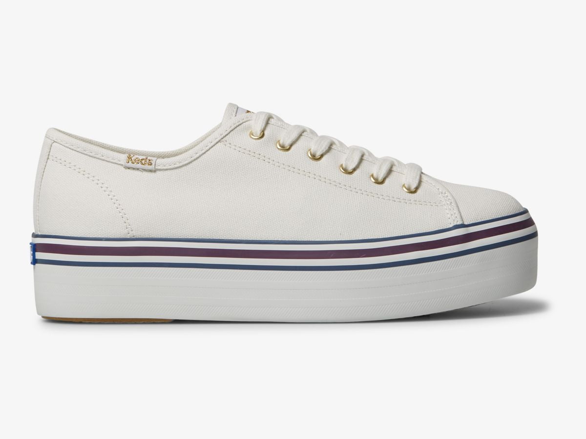 Keds Triple Up Varsity Sneaker Women White Blue - Walmart.com