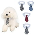 thumbnail image 1 of Collier Nœud Papillon Rayé pour Chien et Chat, Collier Ajustable de Noël pour Chat, 1 of 5