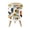 Color 2, variant on Small Trash Can with Lid Halloween Cute Floral Ghost Haunted Forest Funny Dark Romantic 1.8 Gallon Dog Proof Trash Can Round Garbage Can Waste Bin Wastebasket for Bathroom Bedroom Living Room