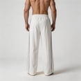 thumbnail image 6 of WPPGONE Mens Workout Pants Baggy Loose Wide Fit Elastic Waisted Drawstring Straight Leg Bottoms Sports Gym Athletic Active Casual Summer Trousers with Pockets, 6 of 8