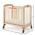 thumbnail image 6 of Foundations Next Gen First Responder Evacuation Compact Portable Mini Crib, 3" Mattress Included, Natural, 6 of 9