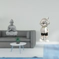 thumbnail image 2 of Escultura De Explorador Sabio, Figura De Astronauta Primate Iluminado, Decoración Moderna Para El Hogar, Jardín, Oficina, Espacio De Meditación., 2 of 8