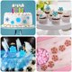 thumbnail image 3 of Juego de 6 herramientas de estampación de plástico aptas para alimentos para hornear y decoraciones de bricolaje Cortadores de pastel de fondant con forma de copo de nieve, 3 of 7