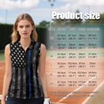 thumbnail image 7 of KEIAHUAN American Flag Women Golf Tank Tops with Pockets Comfortable Smooth Racerback Athletic Sleeveless Shirts Washable Soft Tennis Tank Tops with Quarter Zip Size XS, 7 of 7