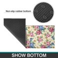 thumbnail image 6 of Pioneer Flower Floral Print Pattern Kitchen Rugs Sets Of 2,Anti Fatigue Kitchen Mat Rugs Non Slip Washable,Decorative Kitchen Floor Mats for Kitchen,Sink,Laundry,17"x30"+17"x47", 6 of 7