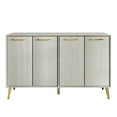 thumbnail image 3 of Castle Place Modern Sideboard Buffet Cabinet, Light Grey, 3 of 10