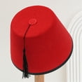 thumbnail image 5 of lanema Stylish Turkish Hat Versatile Turkish and Moroccan Fashion Statement Tarboosh, 5 of 8