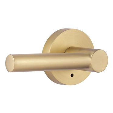 Miseno Mlk3012 Elkton Round Rod Privacy Door Lever Set - Brass