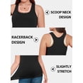 thumbnail image 5 of Alove Womens Plus Size Solid Tank Tops with Shelf Bra Racerback Workout Tops Yoga Shirt Summer Cotton Undershirt, 5 of 8