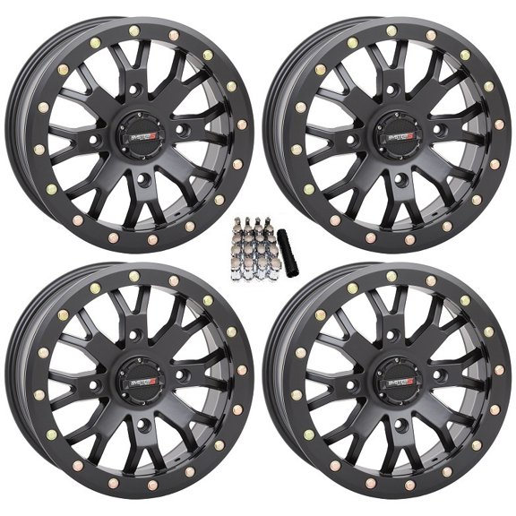 System 3 SB-4 Beadlock Black (4 3) UTV Wheels 14" Polaris RZR 1000 XP / Ranger XP 900/1000