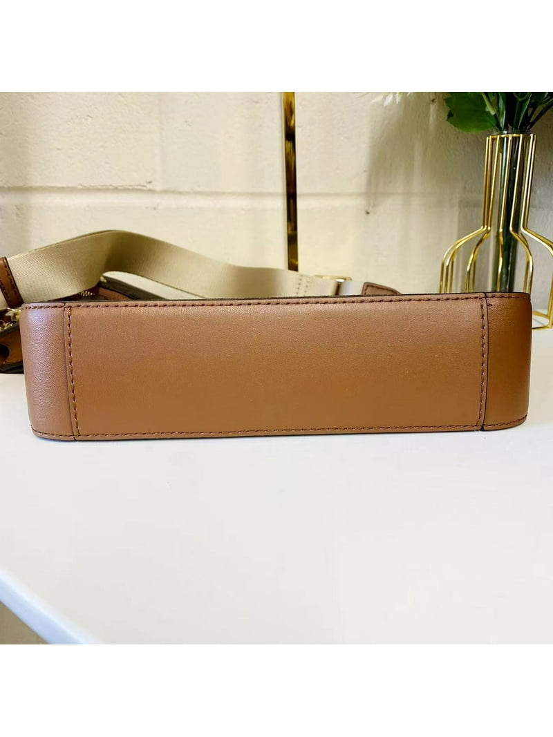 Michael Kors Women's PVC Crossbody Handbag with Tech Bag, Brown