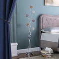 thumbnail image 2 of 59" Steel Six Light LED Novelty Floor Lamp With Colorful Funky Floral Shades, 2 of 7