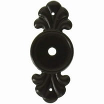 Back Plate for Cabinet Knob, Flat Black